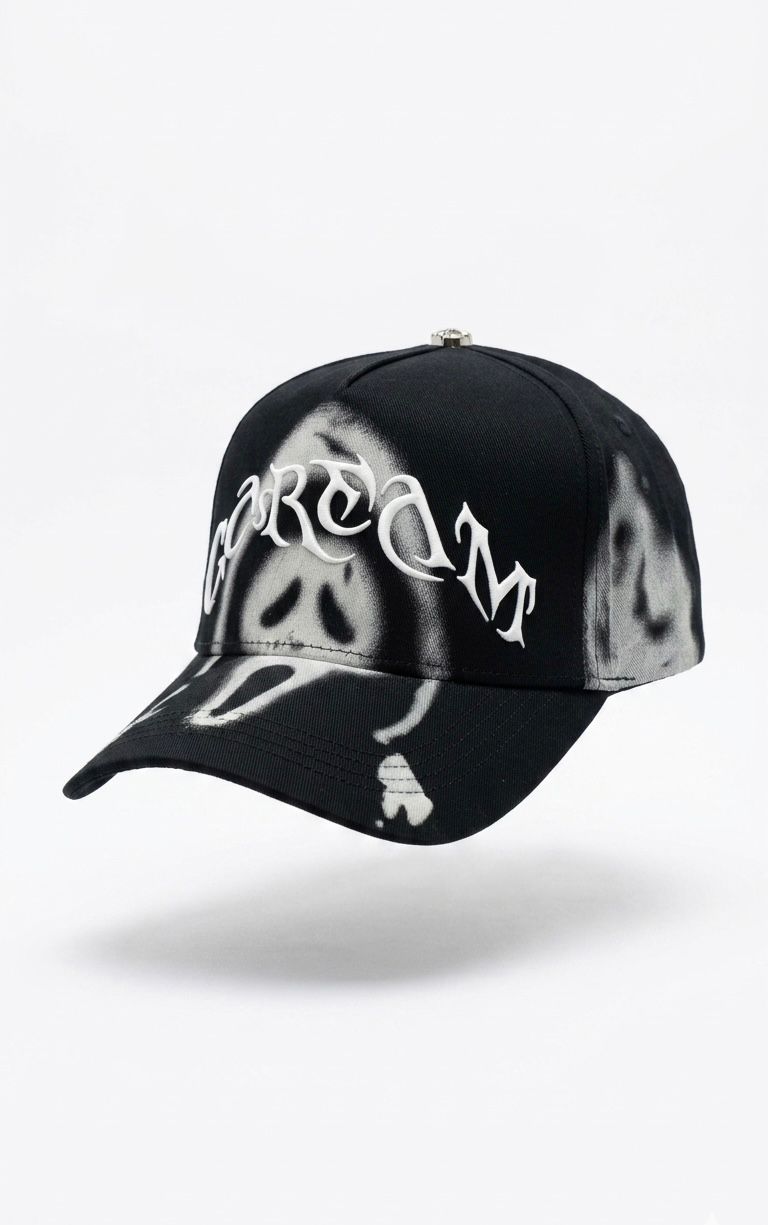 Gorra Urbana – Modelo "Scream Ghost Face" (Edición Especial Airbrush)