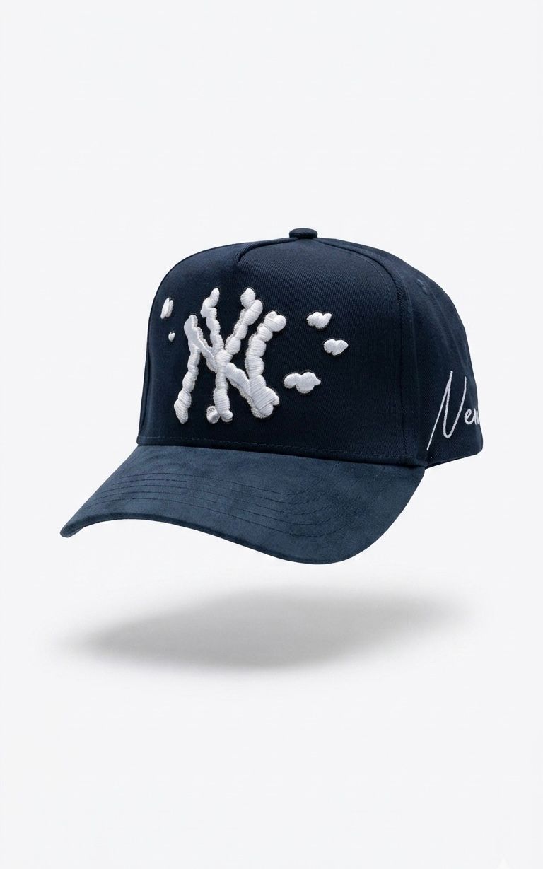 Gorra Urbana – Modelo "NY Cloud Navy" (Edición Especial Suede)